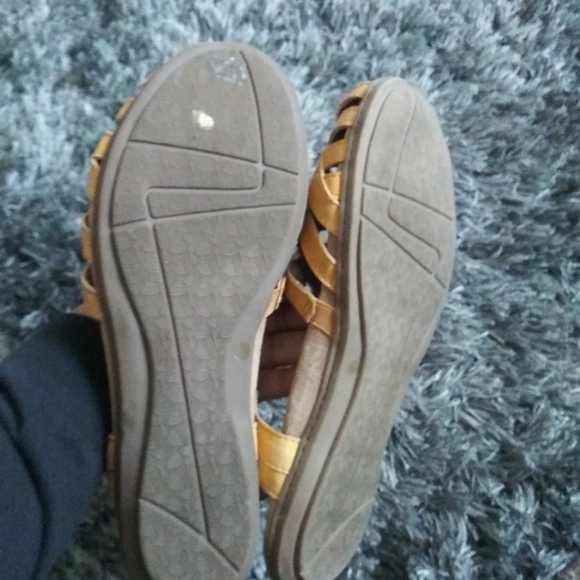 Earth Origins Belle Brielle Amber Yellow Sandals Shoes Boho Size 10M - Picture 6 of 6